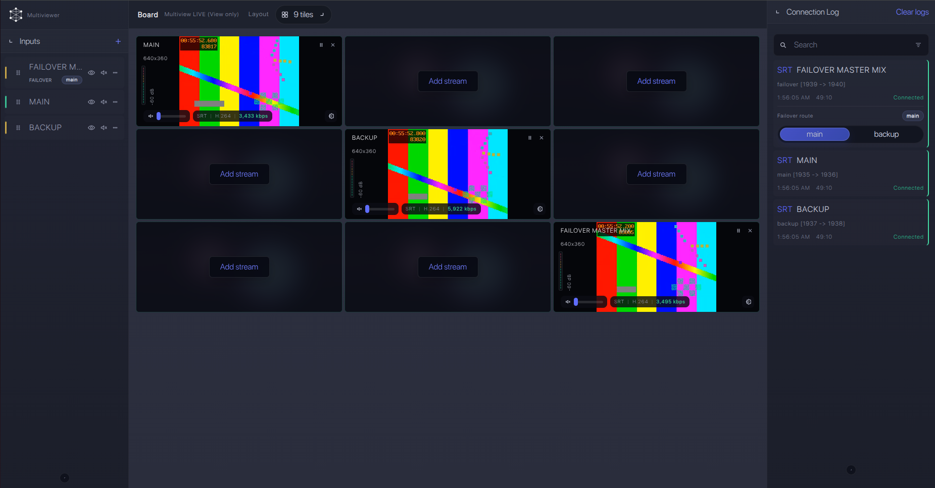 Callaba multiview and failover interface