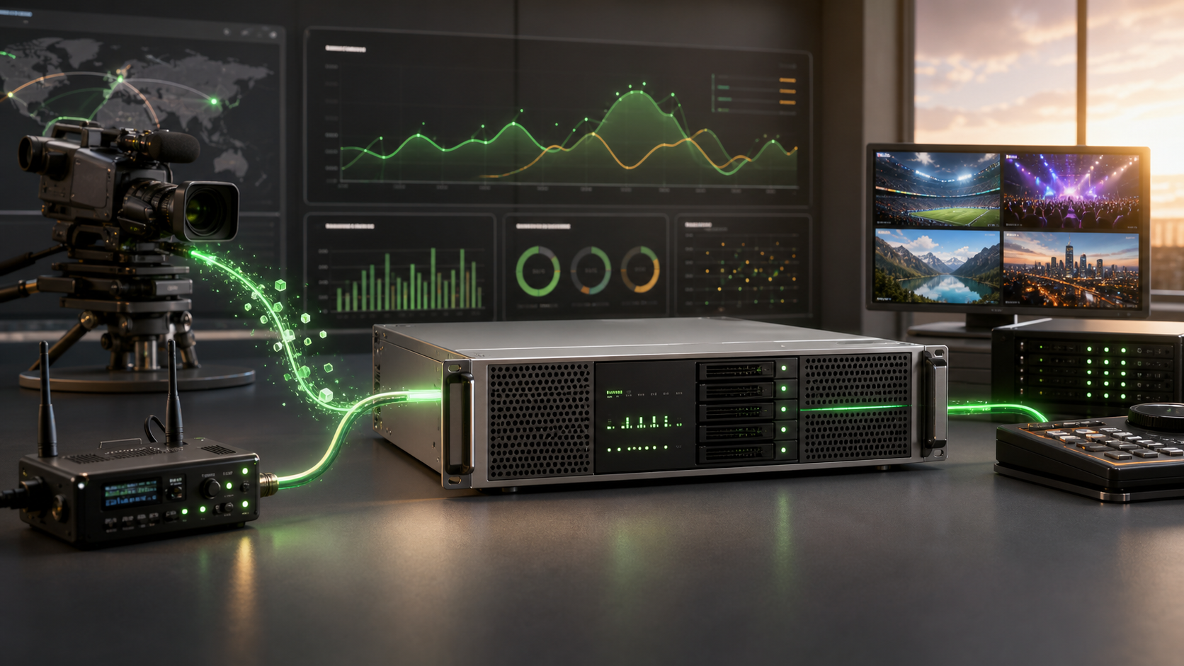 SRT server for live ingest, monitoring, routing, and failover