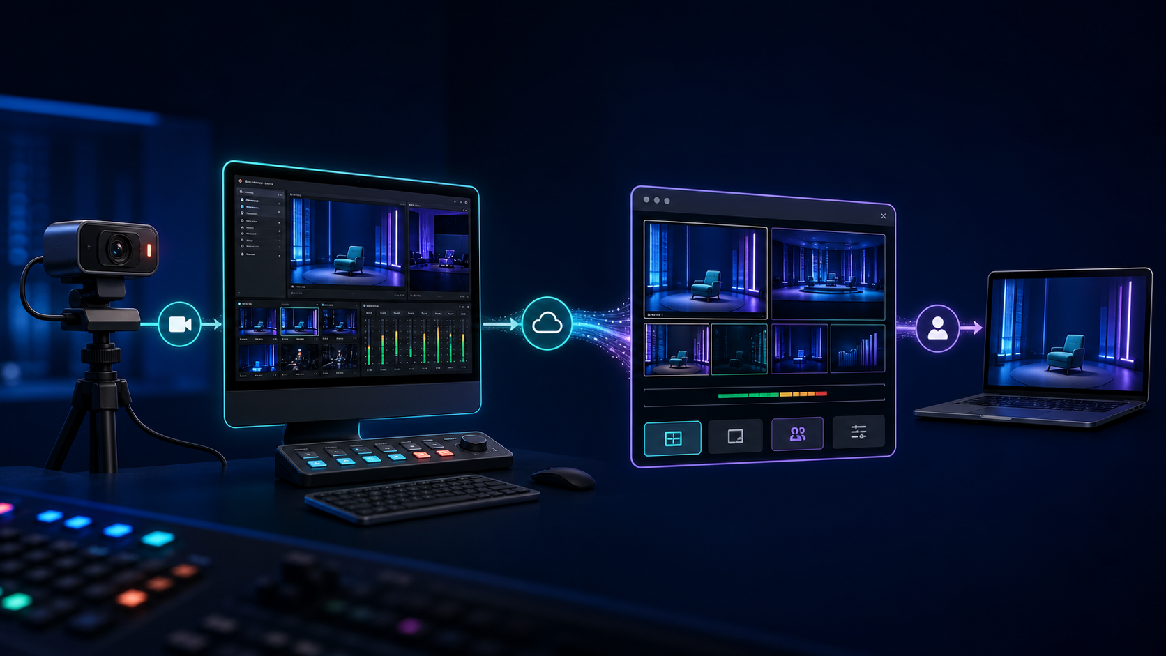 Streaming Webcam Setup with OBS and Callaba